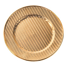 Case of 24 Aubrey Gold Electroplated Charger 13"D