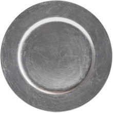 Case of 24 Silver Round Charger Plate 13"
