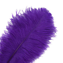 120 Purple Ostrich Feathers (12-16 Inch)