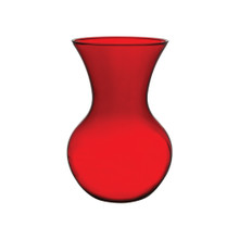 Case of 12 - 7" Sweetheart Glass Vase - Ruby