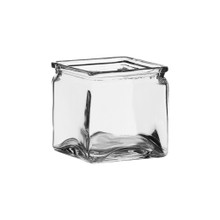 Case of 12 - 5" x 5" x 5" Square - Crystal