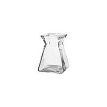 Case of 18 - 5" Gathered Square Vase - Crystal