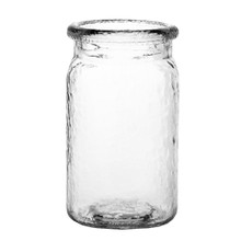 Case of 12 - 5 1/2" Hammered Jar - Crystal