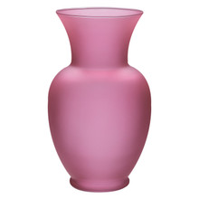 Case of 6 - 10 5/8" Classic Glass Urn - Matte Blush Rose