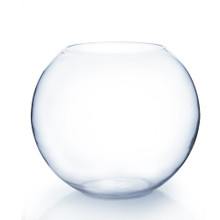 19" x 16" Clear Round Bubble Bowl Vase