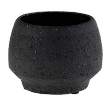 Case of 24 - 2" Tapered Pot - Charcoal Stoneware Planter