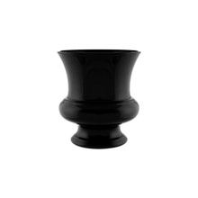 Case of 12 - 7 3/4" Designer Urn - Black Plastic