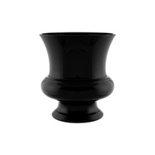 Case of 6 - 9 1/2" Designer Urn - Black Plastic