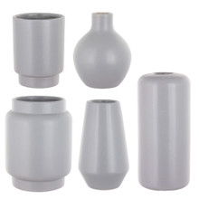 Case of 15 - Mod Bauble Bud Vase Asst - Dove Gray