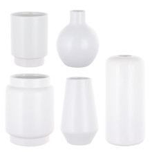 Case of 15 - Mod Bauble Bud Vase Asst - White