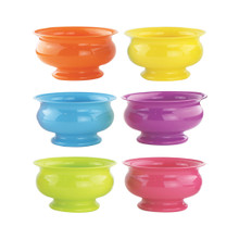 Case of 24 - 5" Pedestal Bowl - Popsicle Plastic Assortment