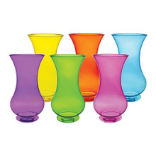 Case of 12 - 9 3/4" Pedestal Vases - Fiesta Plastic Assortment
