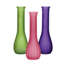 Case of 24 - 8 1/2" Glass Bud Vases - Breeze Assortment