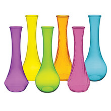 Case of 18 - 9" Bud Vases - Fiesta Plastic Assortment