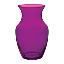 Case of 6 - 8" Glass Rose Vase - Purple Passion