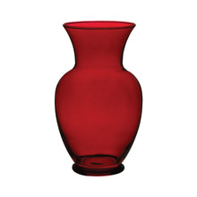Case of 6 - 8 3/4" Spring Garden Glass Vase - Ruby