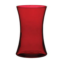 Case of 6 - 8" Glass Gathering Vase - Ruby