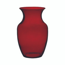 Case of 6 - 8" Glass Rose Vase - Ruby