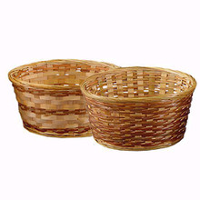 36 Pcs - Assorted Natural Bamboo Baskets - 9.5 Inch