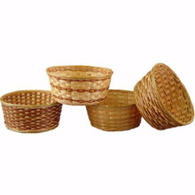 24 Pcs - Assorted Natural Bamboo Baskets - 10 Inch