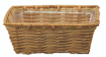 60 Pcs - Rectangular Natural Bamboo Baskets - 10 Inch