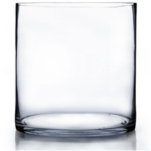 4" x 4" Clear Glass Cylinder Vase - 24 Pieces