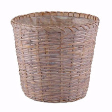 36 Pcs - White Rattan Basket Pot Covers - 12 Inch