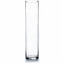 4" x 18" Clear Glass Cylinder Vase - 12 Pieces