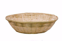 50 Pcs - Round Natural Bamboo Baskets - 13 Inch