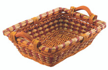 30-Pack 17 Inch Rectangular Willow Baskets with Ear Handles