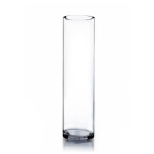 5" x 20" Cylinder Glass Vase - 6 Pieces