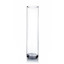 5" x 24" Cylinder Glass Vase - 6 Pieces
