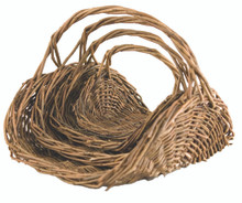 12 Sets of 4 Rustic Willow Fireside Baskets with Handle