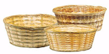 300 Pcs - 3 Assorted Natural Bamboo Baskets - 6 Inch