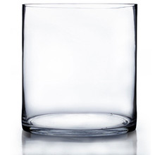 8" x 10" Clear Glass Cylinder Vase - 6 Pieces