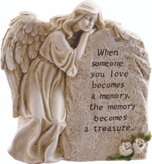 16 Pcs - Memory Becomes A Treasure Memorial Stone ~ Polyresin