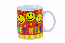 24 Pcs - Smiley Face Get Well Mugs 11oz