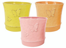 12 Pcs - Butterfly Relief Planter Assortment - 4.5 Inch