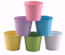 36-Pack 7 Inch Pastel Metal Pot Covers - Assorted
