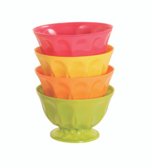 48-Pack 6 Inch Color Pop Plastic Candy Dishes