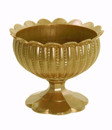 24-Pack 6 Inch Gold Plastic Chalice Vases