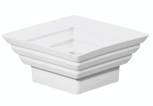 48-Pack 5 Inch White Plastic Square Taurus Planters
