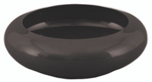 24 Pcs - 6 Inch Ming Dishes - Black Plastic