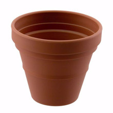 24 Pcs - 6 Inch Garden Pots - Clay Plastic