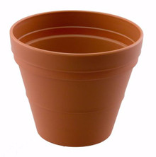 16 Pcs - 10 Inch Garden Pots - Clay Plastic