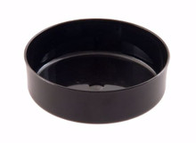 28 Pcs - 6 Inch Designer Dishes - Black Plastic