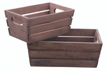 12 Sets of 2 Rectangular Wooden Planters