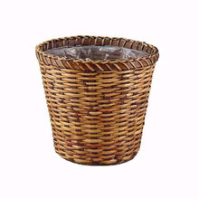 18 Pcs - Stained Rattan Basket Pot Covers - 8 Inch