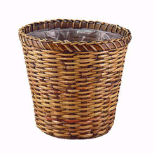 12 Pcs - Stained Rattan Basket Pot Covers - 10 Inch