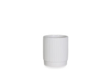 48 Pcs - 3 Inch Orchid Ceramic Planter Pot White